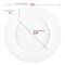 Matte Milk White Round Disposable Plastic Appetizer/Salad Plates - 7.5" (120 Plates)